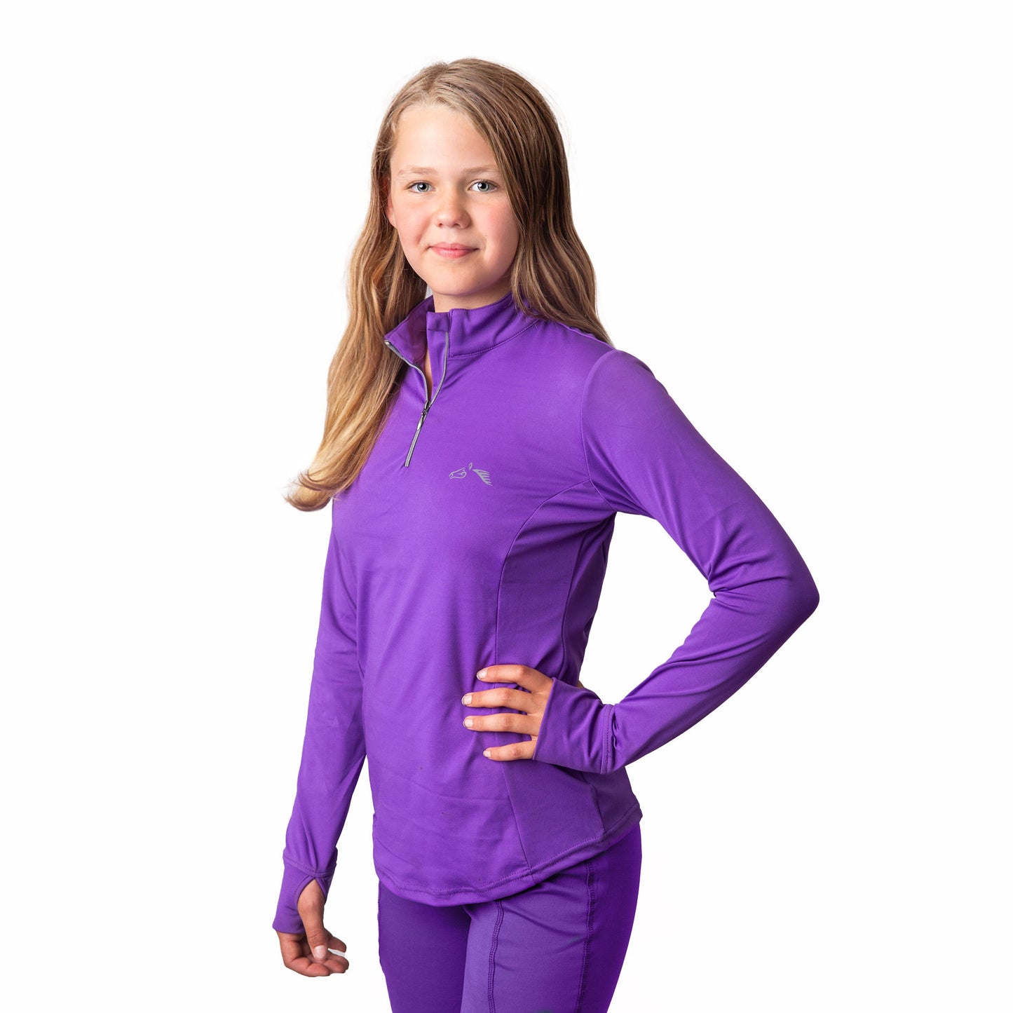 Long Sleeve Zipped Neck Base Layer