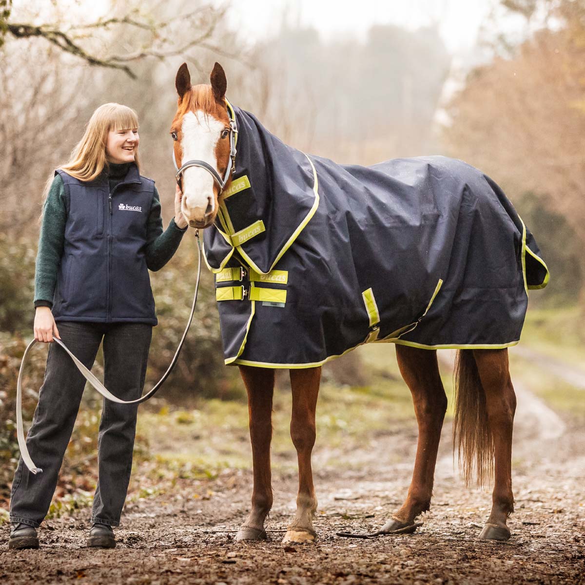 Bucas Oasis Turnout 100 & Neck Set Grey