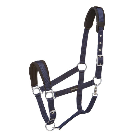 Cottage Craft Padded Headcollar Navy Blue