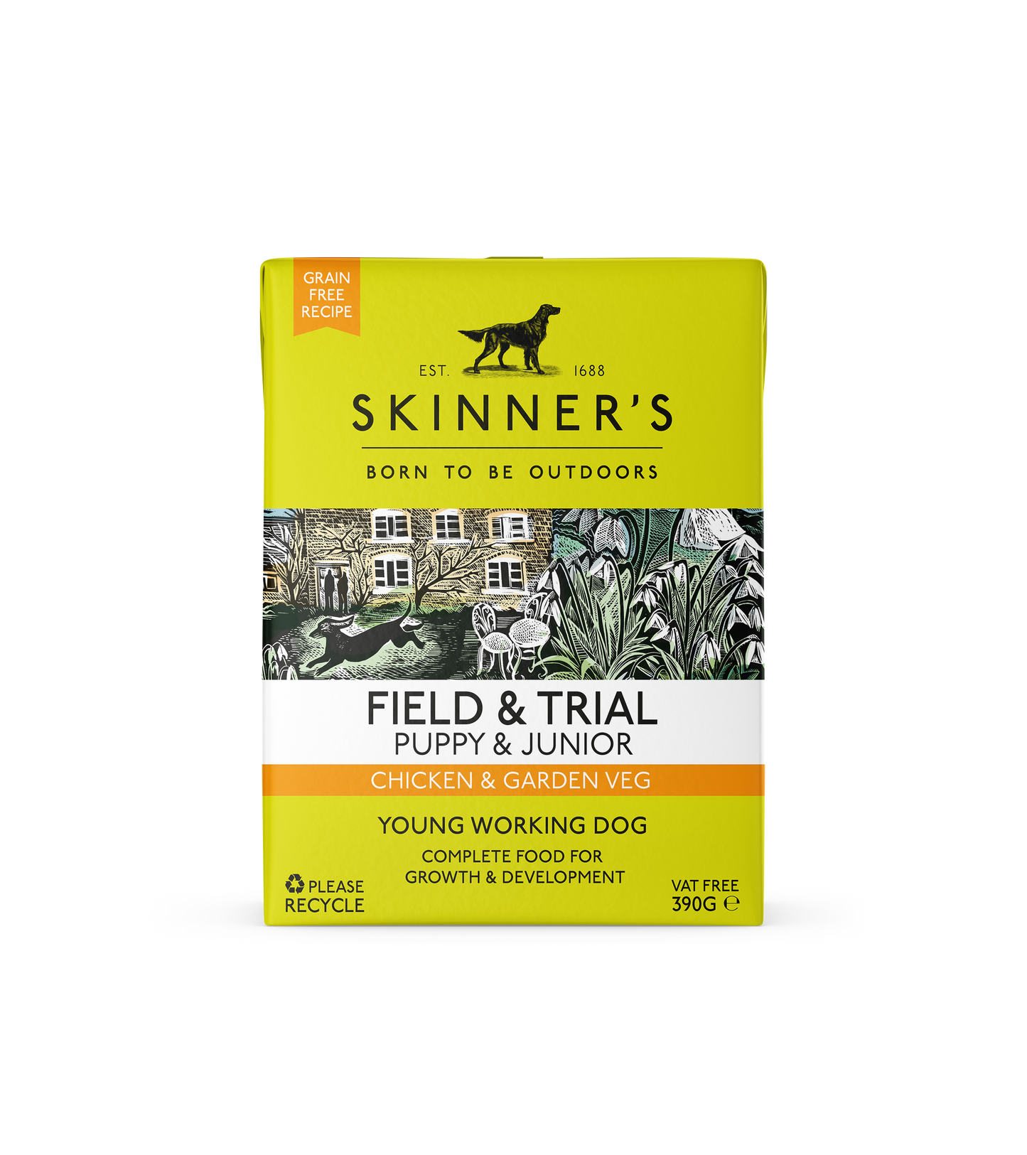 Skinners Field & Trial Puppy & Junior Tetra Chicken & Garden Vegetables