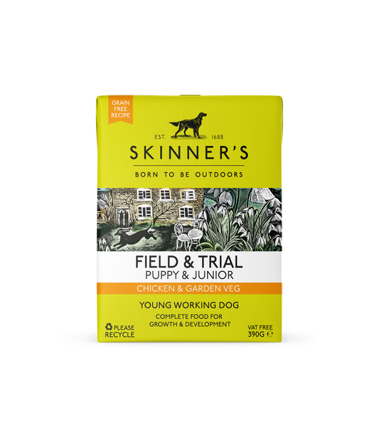 Skinners Field & Trial Puppy & Junior Tetra Chicken & Garden Vegetables