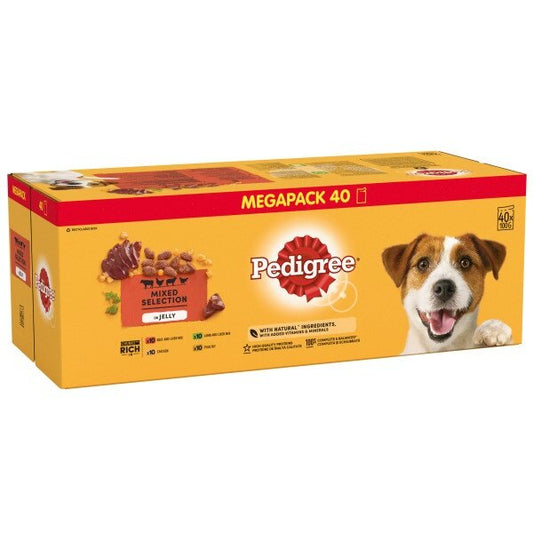 Pedigree Pouch Beef Chicken Lamb Poultry in Jelly