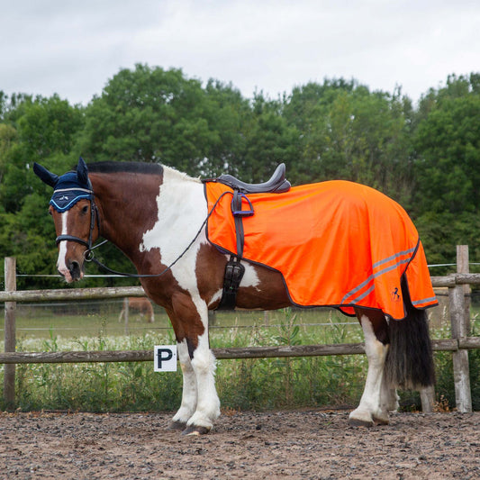 TROJAN Retro Reflective Mesh Exercise Sheet Orange