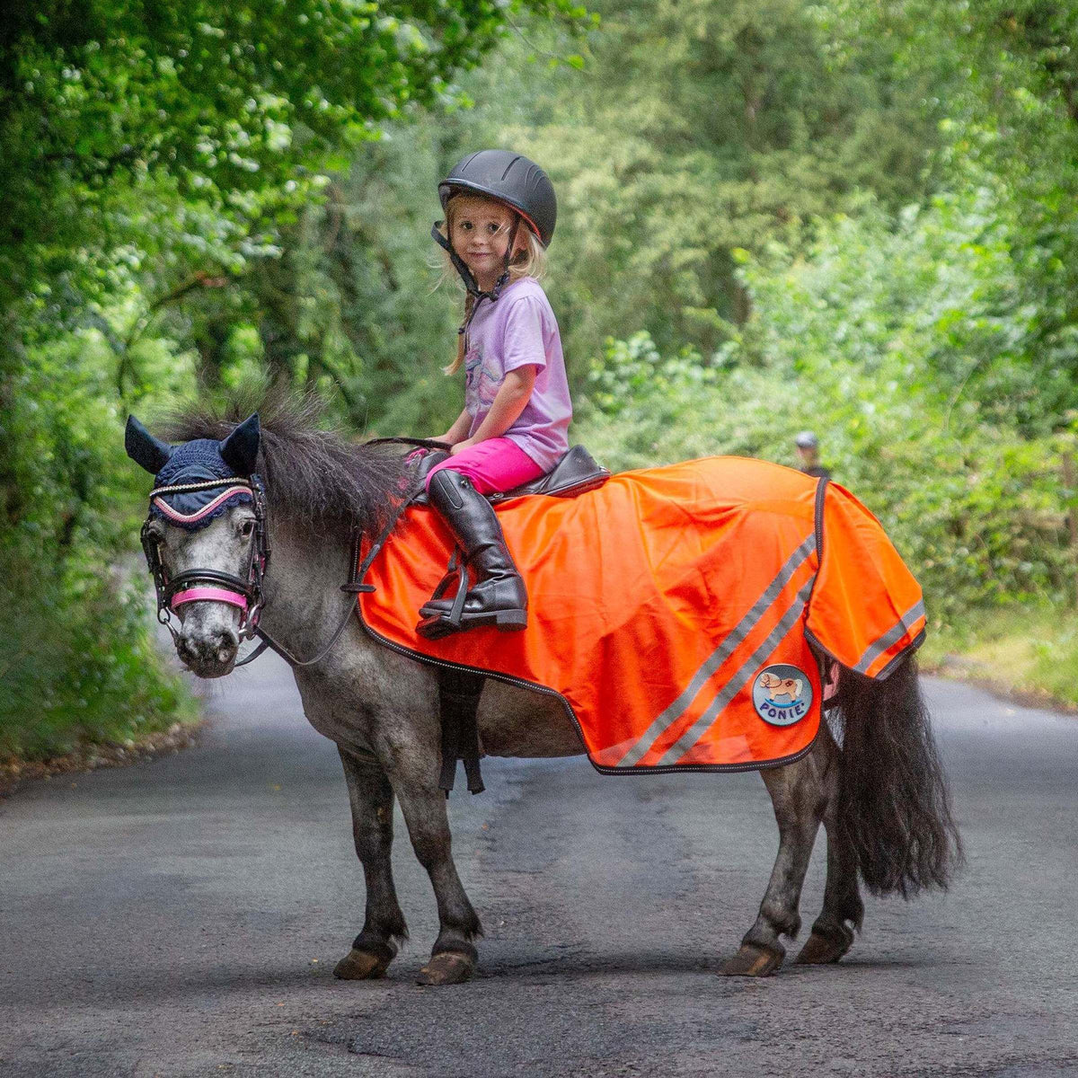 PONIE Retro Reflective Mesh Exercise Sheet Orange