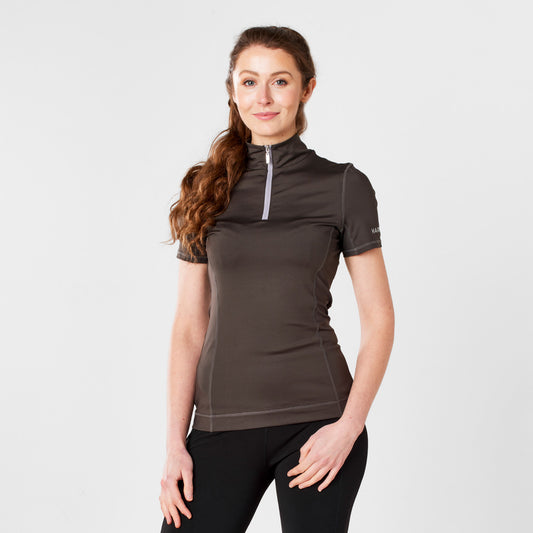 Harry Hall Women's Short Sleeve Base Layer Charcoal