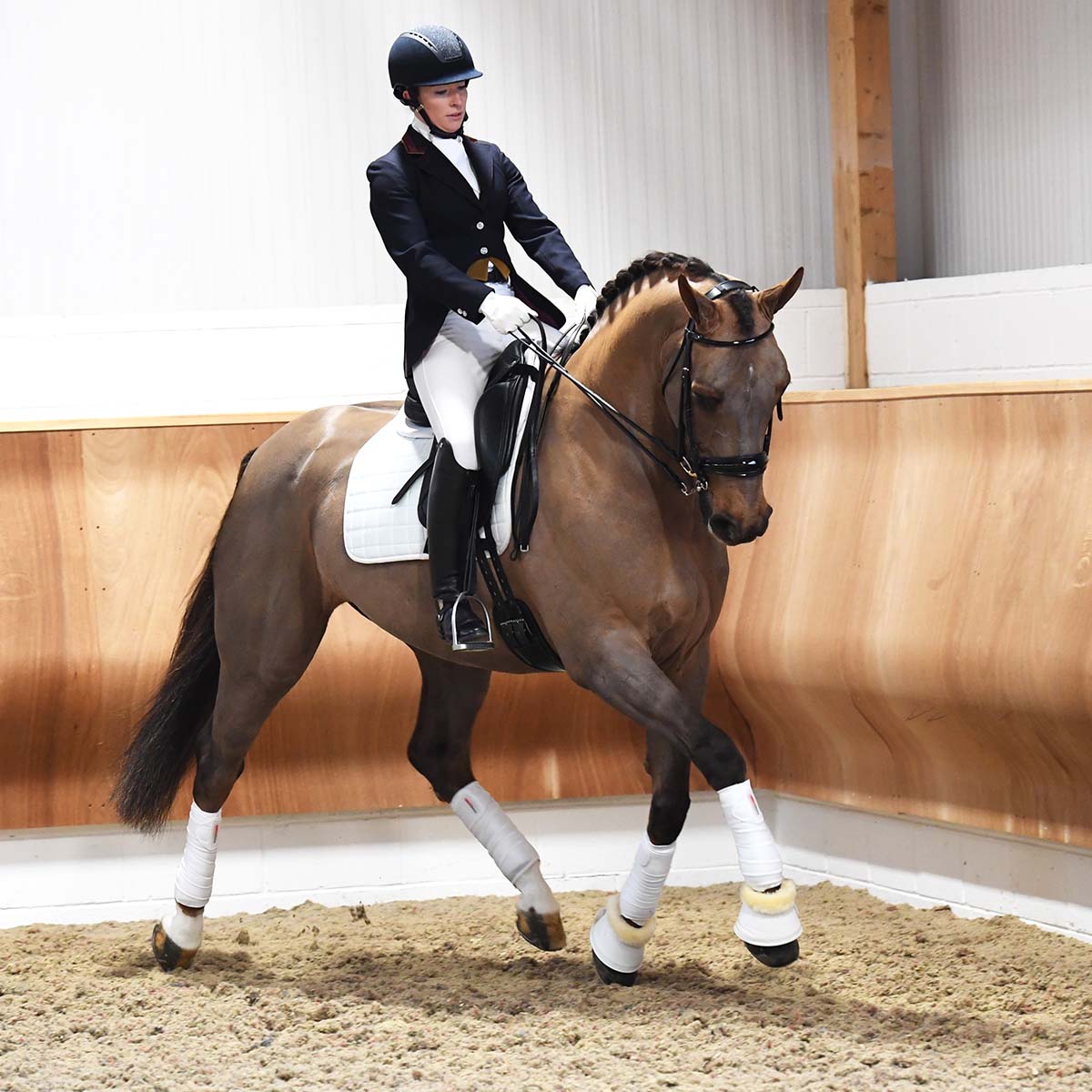 Protechmasta Infrared Airmesh Dressage Saddle Pad White