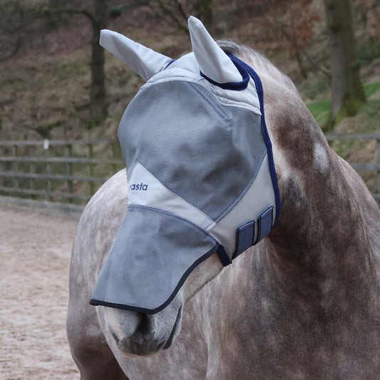 Masta Fly Mask with Ear & Nose Protection Grey