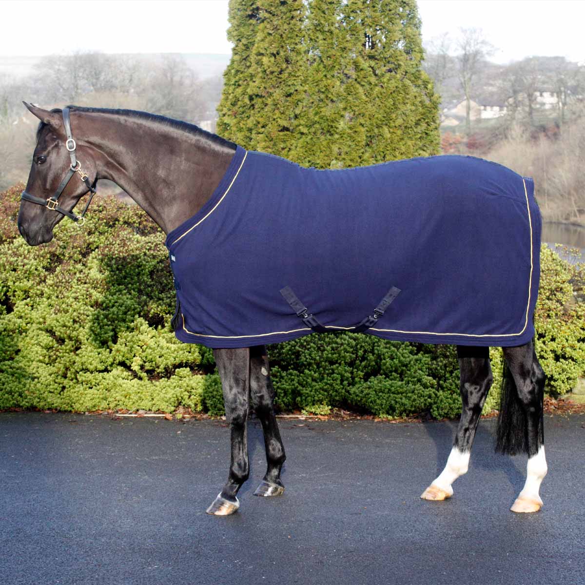 Masta Fleece Rug Standard Neck Navy Blue