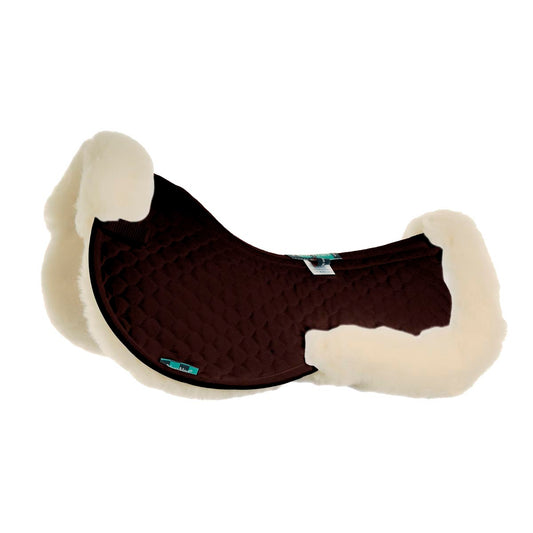 NuuMed HiWither Wool Half Pad With Collars Brown